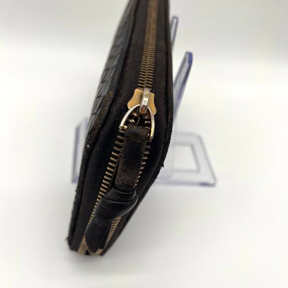 BOTTEGA VENETA Intrecciato Woven Leather Zip-Around Long Wallet - Picture 8 of 15